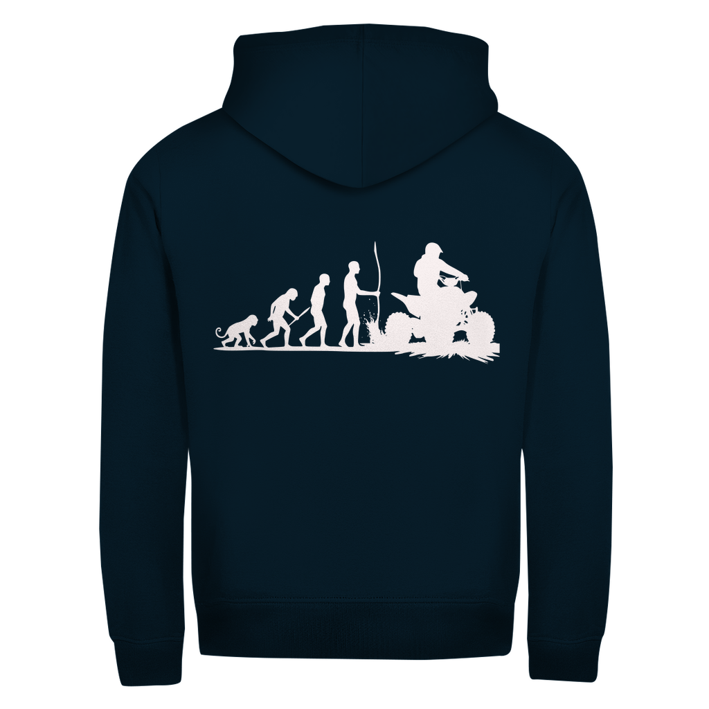 Unisex Zipper Hoodie Quad Evolution