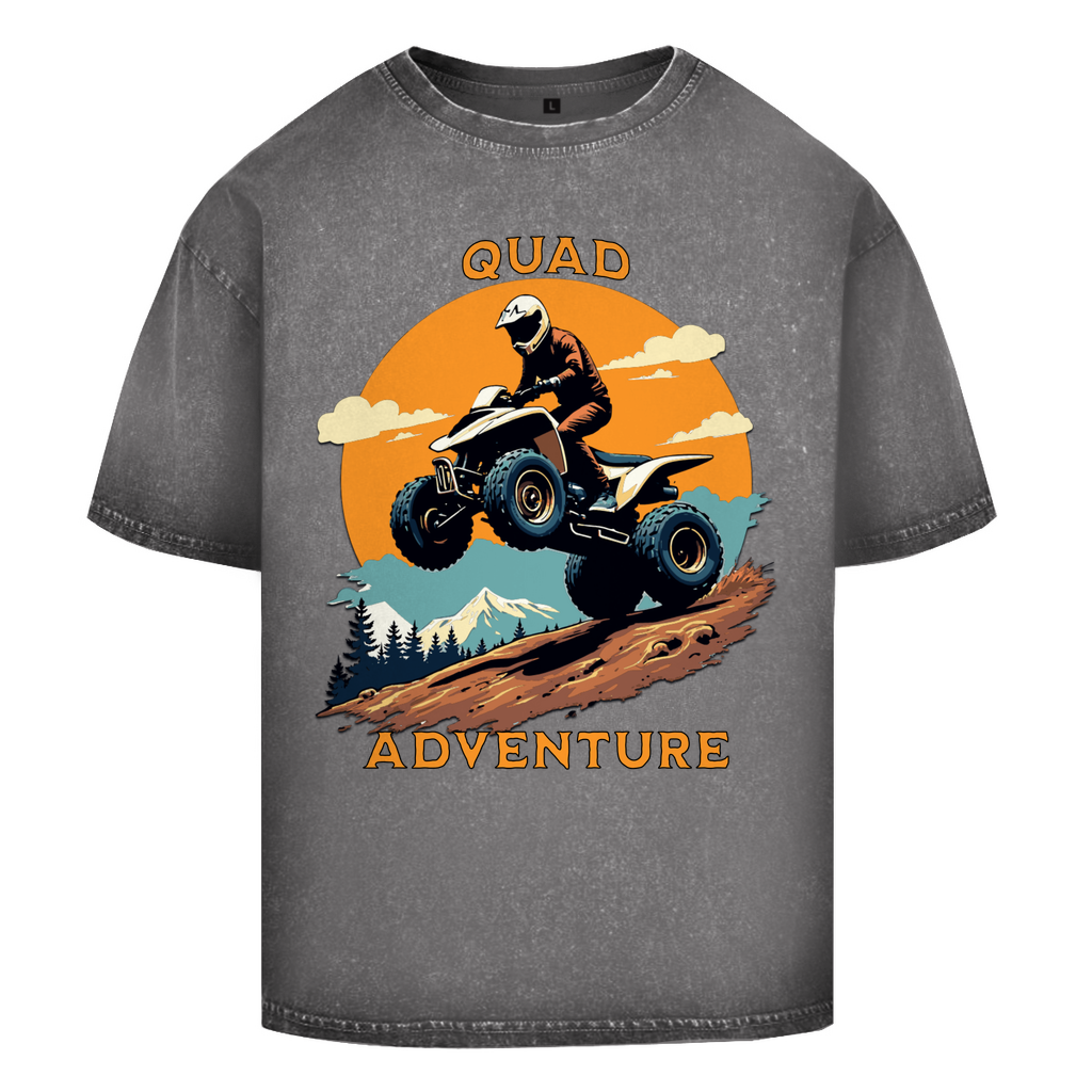 Oversize Washed T-Shirt Quad Adventure