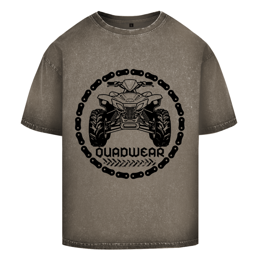 T-shirt délavé surdimensionné Quadwear