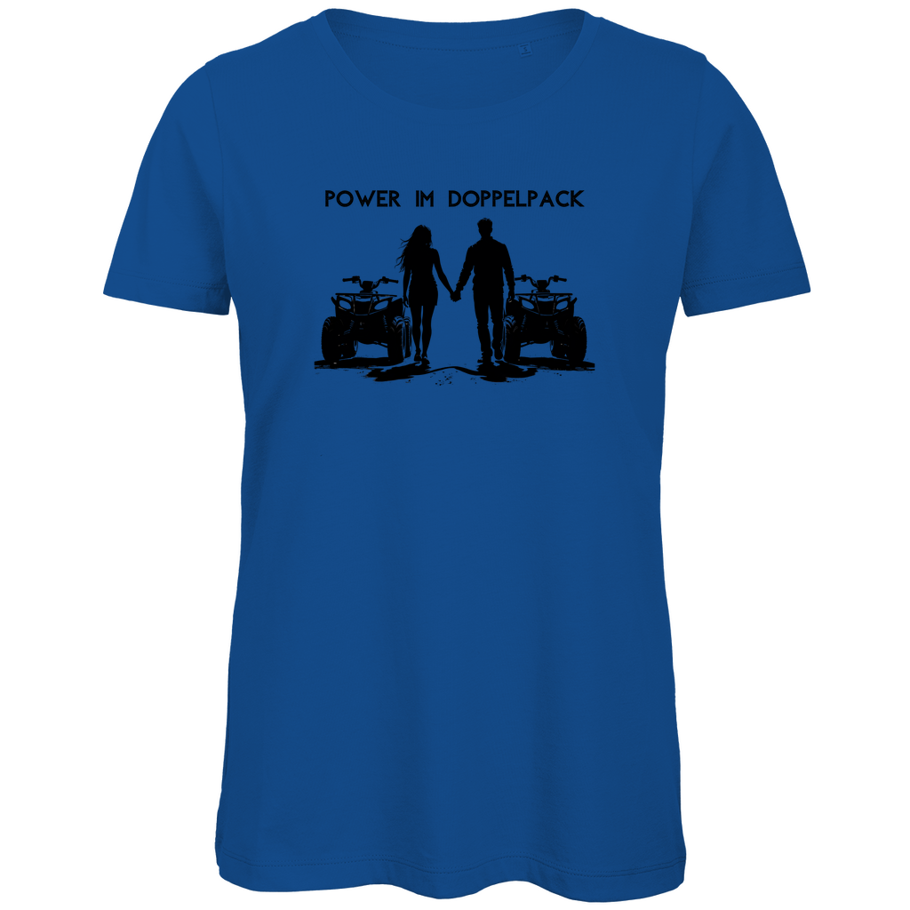 T-shirt bio premium pour femme Quad Power en pack de deux