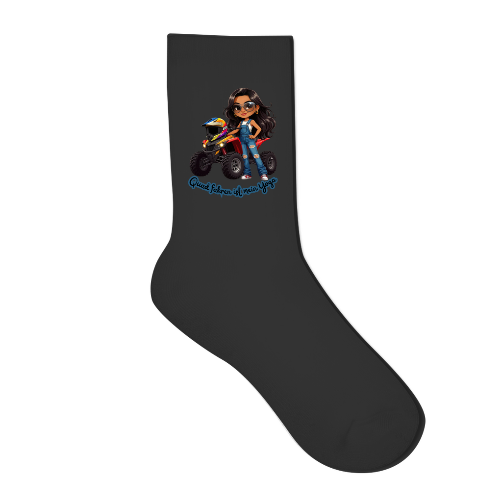 Baumwolle Socken Quad fahren ist mein Yoga