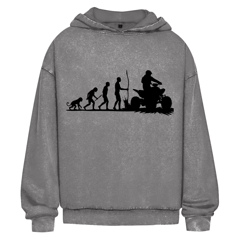 Oversize Washed Hoodie Quad Evolution