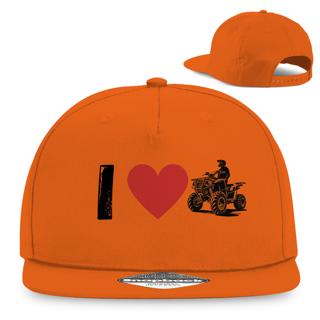 Snapback Rapper Cap I Love Quad