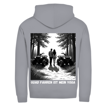 Unisex Zipper Hoodie Quad fahren ist mein Yoga