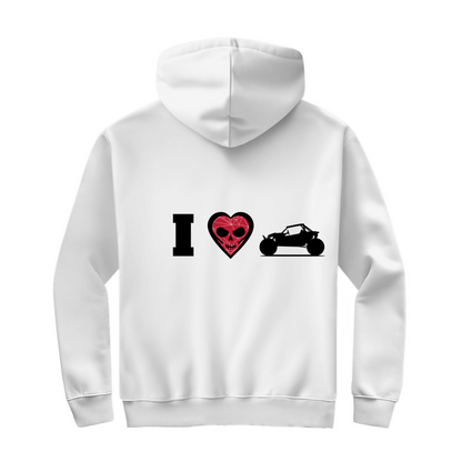 Sweat à capuche zippé unisexe I Love Buggy