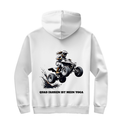 Unisex Zipper Hoodie Quad fahren ist mein Yoga