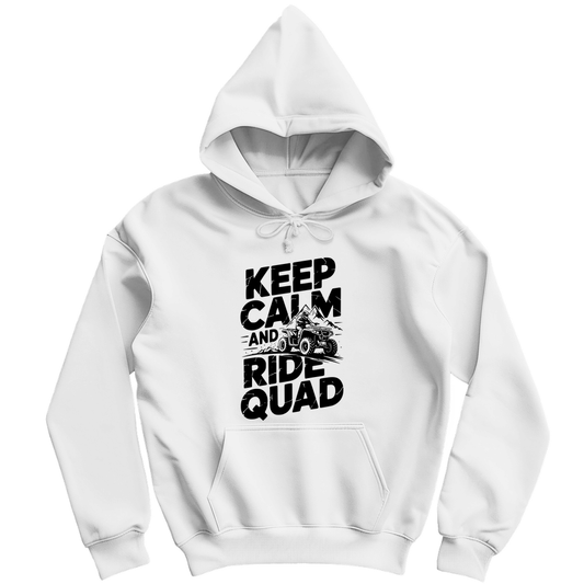 Herren Hoodie Keep calm and ride Quad