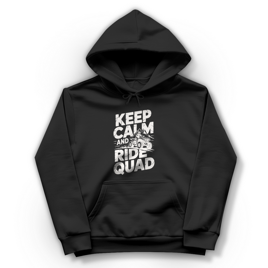 Damen Hoodie Keep calm and ride Quad