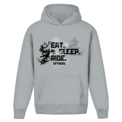 Oversize Hoodie Ohne Kordel Quad Eat Sleep Ride