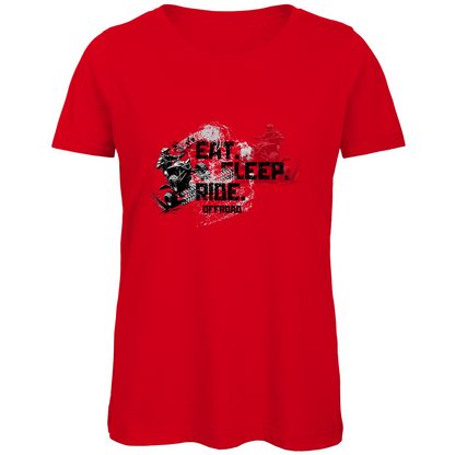T-shirt bio premium pour femme Quad Eat Sleep Ride