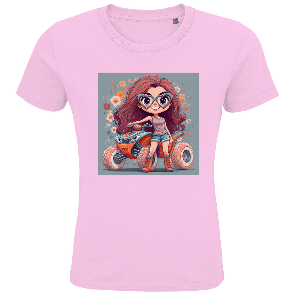 Kinder Premium Bio T-Shirt Quad PinkLady