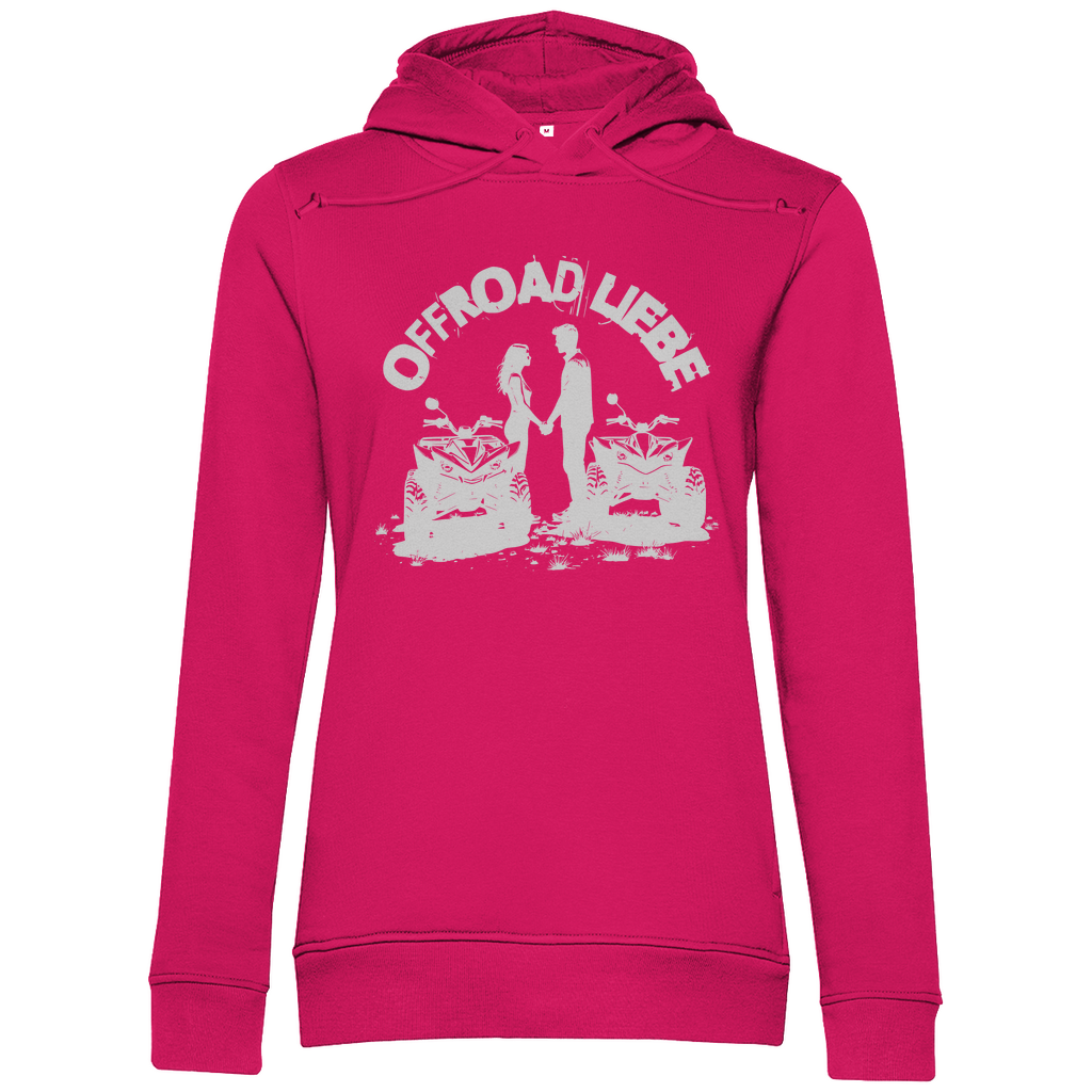 Sweat à capuche bio premium pour femme Quad Offroad Love
