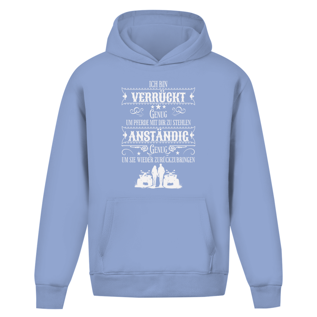 Oversize Hoodie Ohne Kordel Verrückt genug