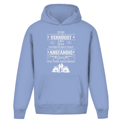 Oversize Hoodie Ohne Kordel Verrückt genug