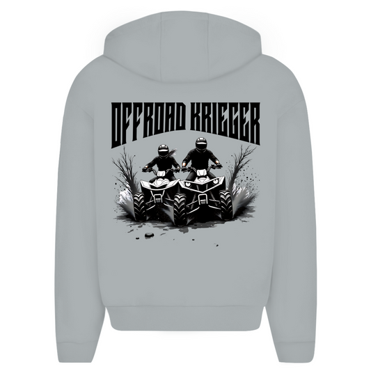 Sweat à capuche zippé surdimensionné Quad Offroad Warrior