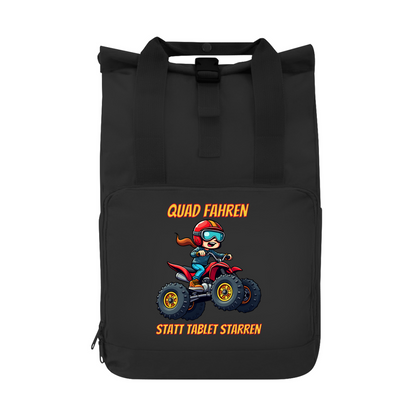 Rucksack Quad fahren statt Tablet starren