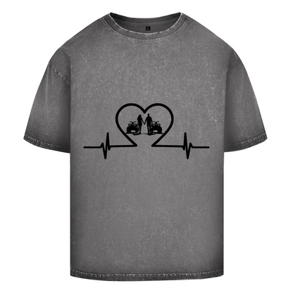 Oversize Washed T-Shirt Quad Herzline