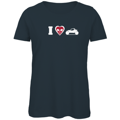 T-shirt bio premium pour femme « J'aime les poussettes »