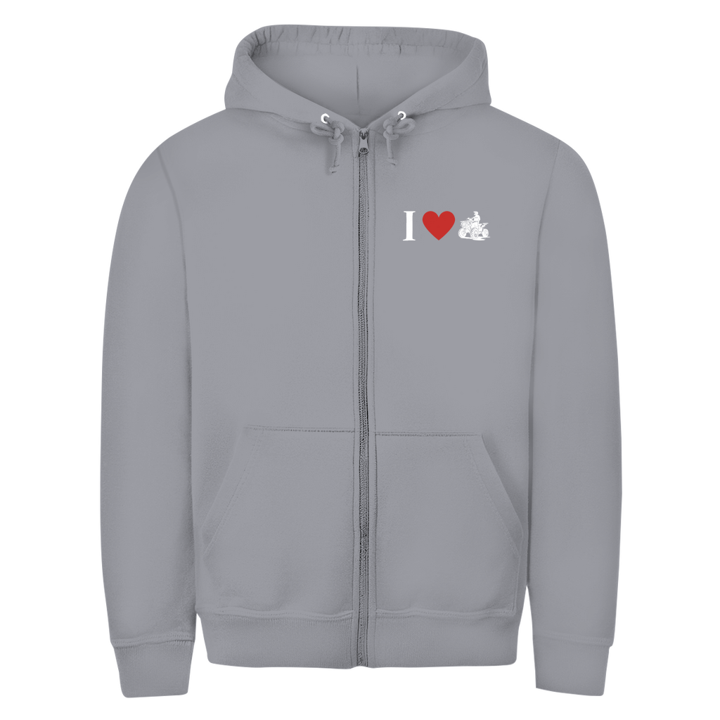 Unisex Zipper Hoodie Quad-Paar Duo mit Power