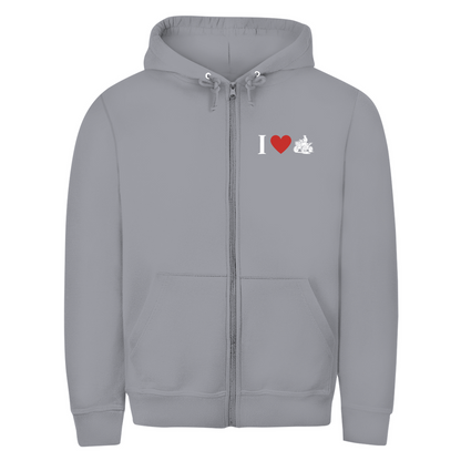 Unisex Zipper Hoodie Quad-Paar Duo mit Power