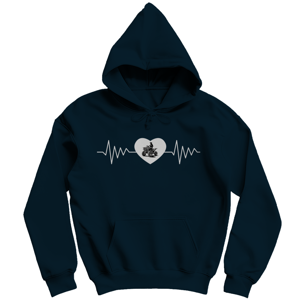 Herren Hoodie  Quad Herzline