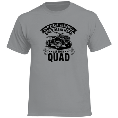 Herren Premium T-Shirt Unterschätze niemals einen alten Mann auf einem Quad