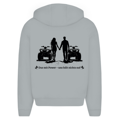 Oversize zipper hoodie Quad Duo with power