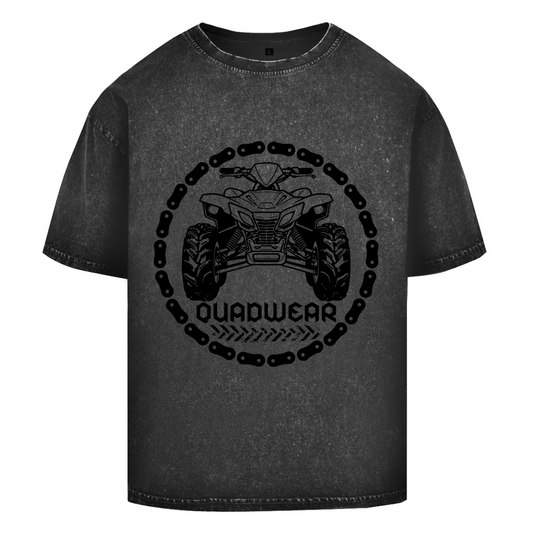 T-shirt délavé surdimensionné Quadwear