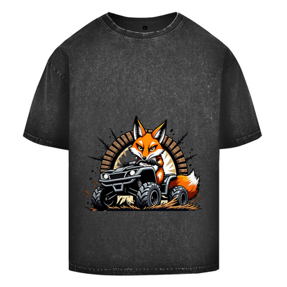 Oversize Washed T-Shirt Quad OffroadFuchs