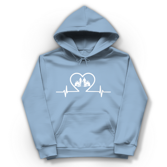 Damen Hoodie Quad Herzline