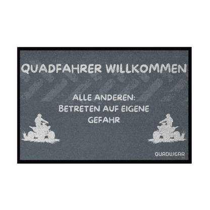 Fußmatte mit Gummirand Quad-Fahrer Willkommen