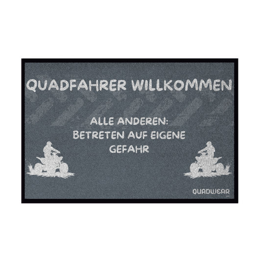 Fußmatte mit Gummirand Quad-Fahrer Willkommen