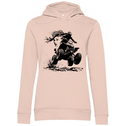 Sweat à capuche bio premium pour femme Quad FunLady