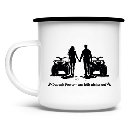 Emaille Tasse Quad Duo mit Power