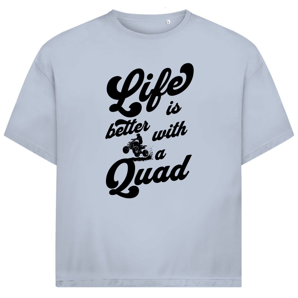Unisex Jack and Jones Oversize T-Shirt Life is better with a Quad