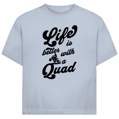 Unisex Jack and Jones Oversize T-Shirt Life is better with a Quad