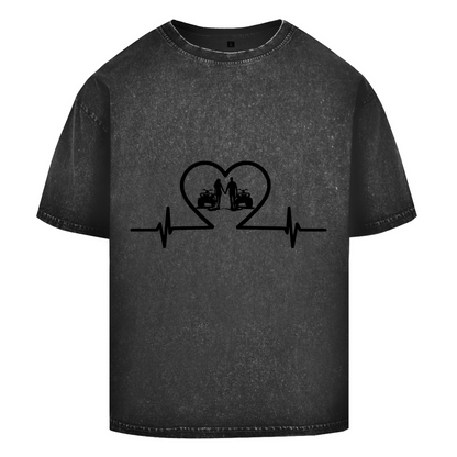 Oversize Washed T-Shirt Quad Herzline