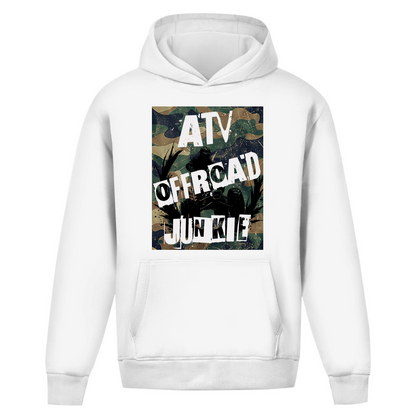 Sweat à capuche oversize sans cordon pour accro au VTT et au tout-terrain