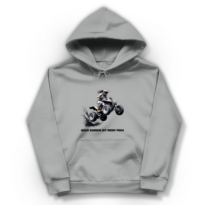 Sweat à capuche pour femme Le quad est mon yoga