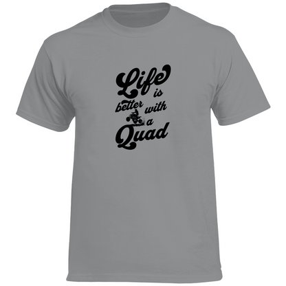 Herren Premium T-Shirt Life is better with a Quad