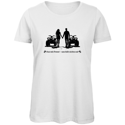 T-shirt bio premium pour femme Quad Duo avec Power
