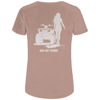 T-shirt bio premium pour femme Quad Couple Duo avec Power