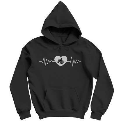 Herren Hoodie  Quad Herzline
