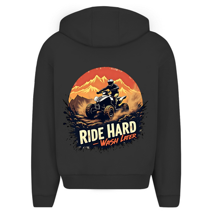 Oversize Zipper Hoodie Quad Ride Hard