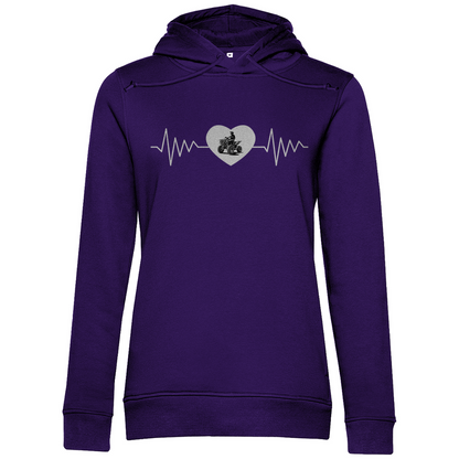 Sweat à capuche bio premium pour femme Quad Herzline