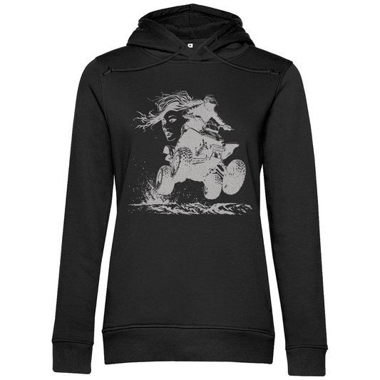 Sweat à capuche bio premium pour femme Quad FunLady