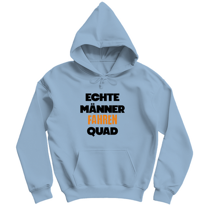 Herren Hoodie Echte Männer fahren Quad