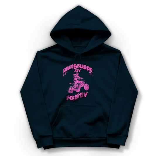 Sweat à capuche pour femme Quad Groupe sanguin ATV Positif