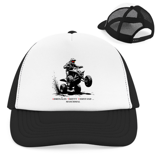 Casquette Trucker Rétro Quad L'adrénaline rencontre l'esprit... parfois