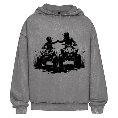 Oversize Washed Hoodie Quad Generation